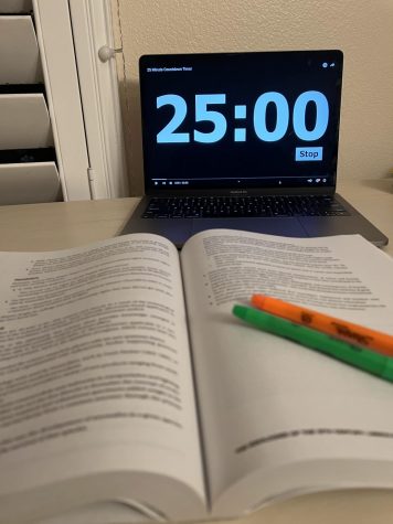 Studying while using the Pomodoro technique