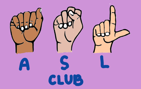 Letters A, S, and L in American Sign Language 