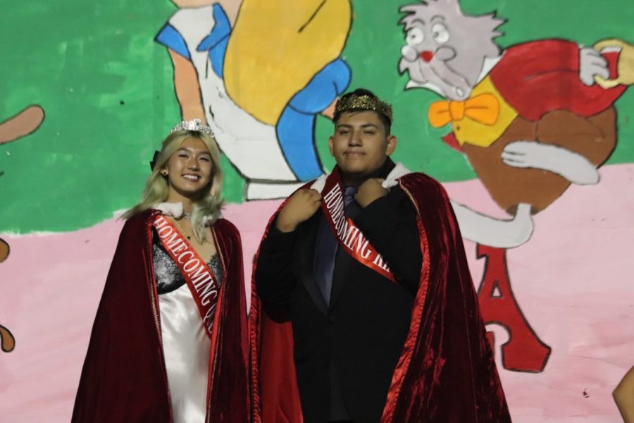 Homecoming Court King, Danny Murillo (12) and Queen, Melanie Nguyen (12) were crowned during halftime at last Fridays night football game. 