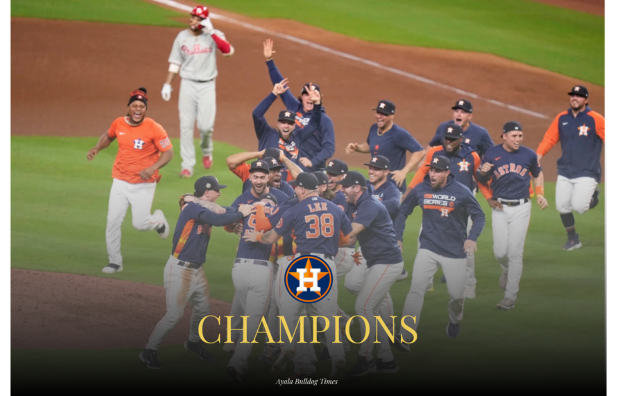 Ryan+Pressly+and+the+Houston+Astros+celebrate+an+electrifying+World+Series+win+on+November+5th%2C+2022.