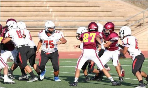 Benjamin Lin proves to be a benefit for the freshman football team this past fall. 