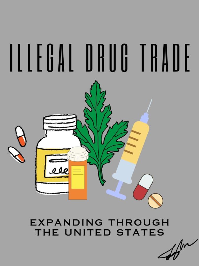 Various drugs get imported and exported from Mexico, profiting off of Americans and the high. 