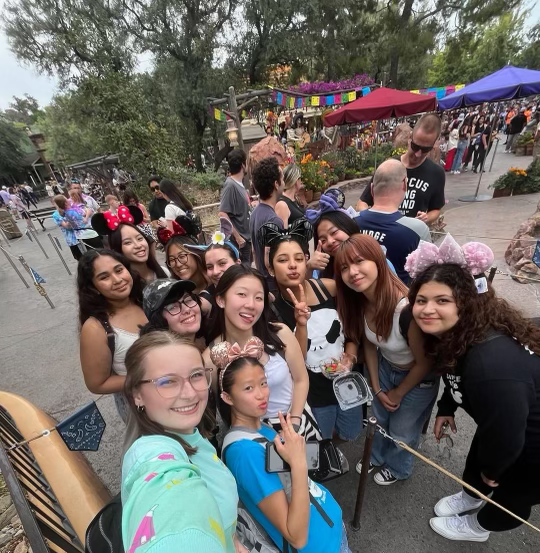 The 2022-2023 Advanced Dance team spends a day at Disneyland after attending their annual Disneyland dance workshop on Friday, September 22nd. The dancers spent the day bonding together, while exploring the parks as well.
Pictured: Emma fox (10), Trudy Chang (10), Joy Zhu (11), Aubrey Navarro (11), Kamila Tatum (10), Jayda Darwin (10), Ara Ko (12), Maiah Torres (11), Mariam Senno (12), Anmary Bautista (12), Falon Avalenda, Jesselen Prieto (12)