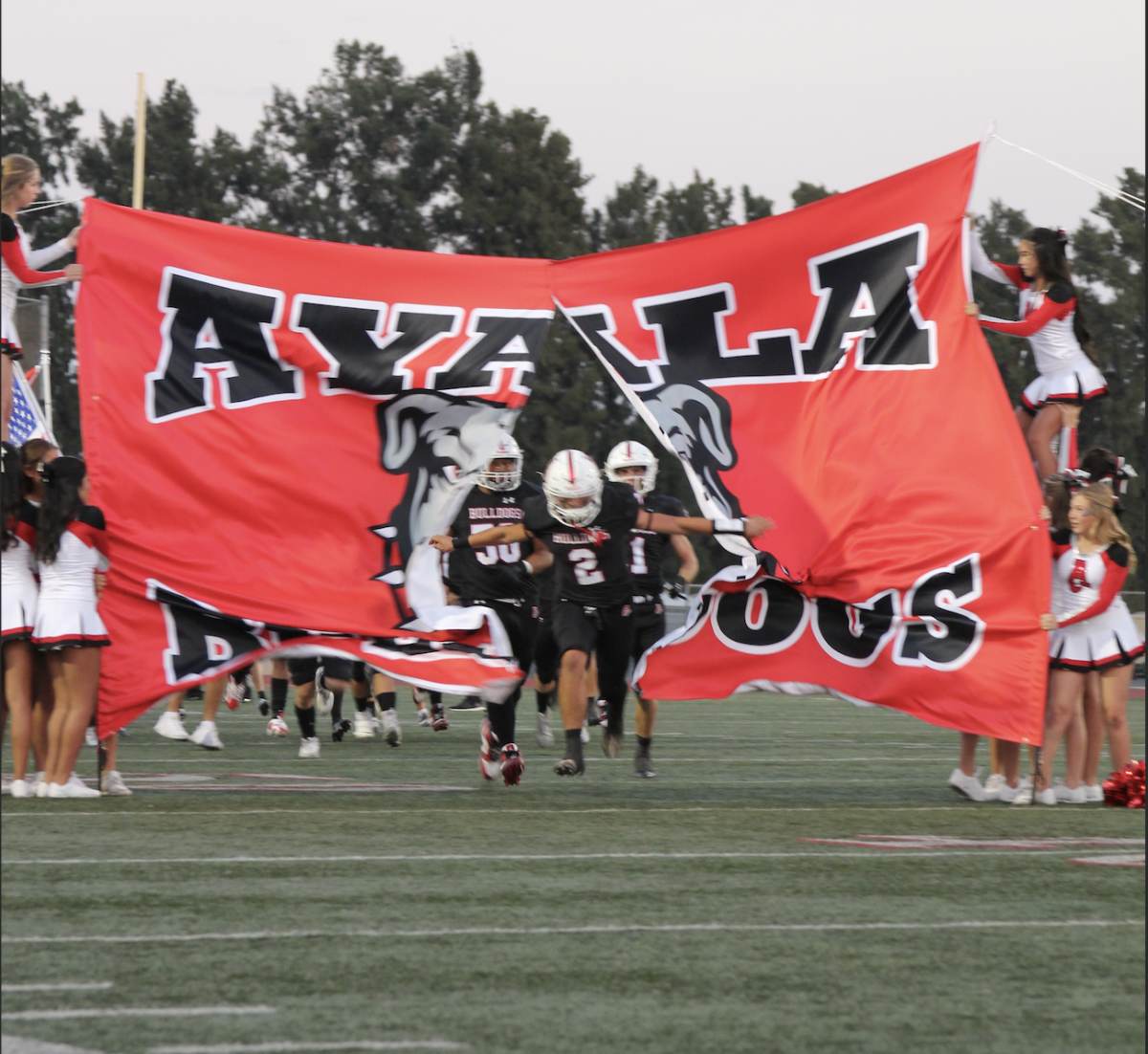 Backed with the support of almost one thousand students and parents, Ayala fought hard to protect their trophy for the sixth straight year on Battle for the Bone. As players stormed the field, roars from the stands shook the field and the freshly painted turf.