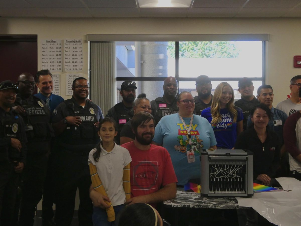 All seven security guards along with several teachers and aids from the special education program have worked to form a special bond that, through this gesture, has reaffirmed the amnesty between the security crew and students in the special education classes.