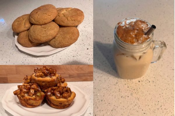 Snickerdoodles, apple pie cinnamon rolls, and a Chai Tea Latte are the perfect treats to  enjoy during autumn.