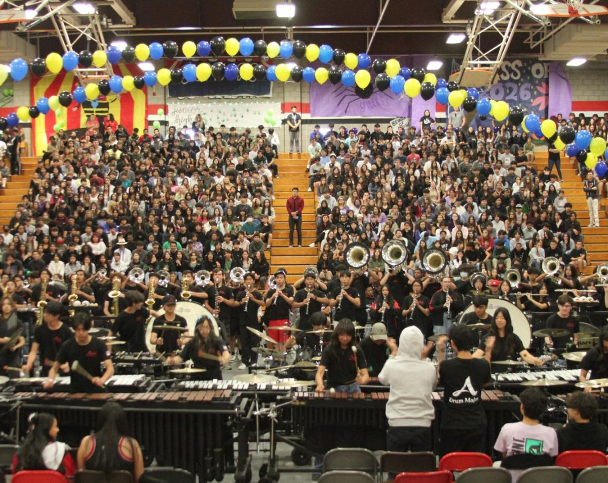 With the second rally of the year being the first indoor rally since gym construction, many looked forward to what they would see. The band students created a special performance for the rally to make it more fun and interesting to watch for the students. There were many different rally games and performances included that made the rally more enjoyable.