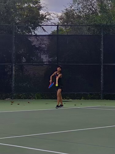 The challenge of balancing education and athletics is not easy for anyone to simply accomplish. For Shivani Gangireddy (12), tennis is a middle ground between sports and an activity for unwinding.