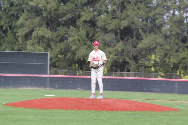 Senior Matthew Yarc had his usual shove day in an outing against Chino Hills that may just have been so dominant because of the jersey he was looking at before every pitch he threw.