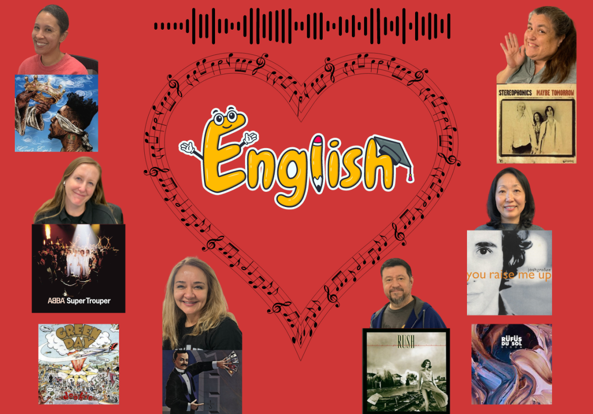 Here are songs from English teachers that show their music preferences, revealing what they like and who they are as a person.
