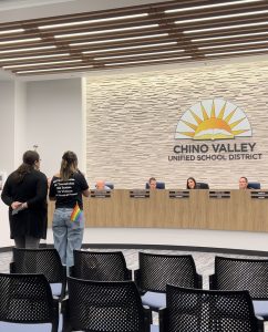 CVUSD teacher Mrs. Natalie Cooney and former CVUSD student Madison Kaylor expressed concerns on the effects of the "No Deception" policy. Both speakers were interrupted by President Shaw and not given their full time to speak.