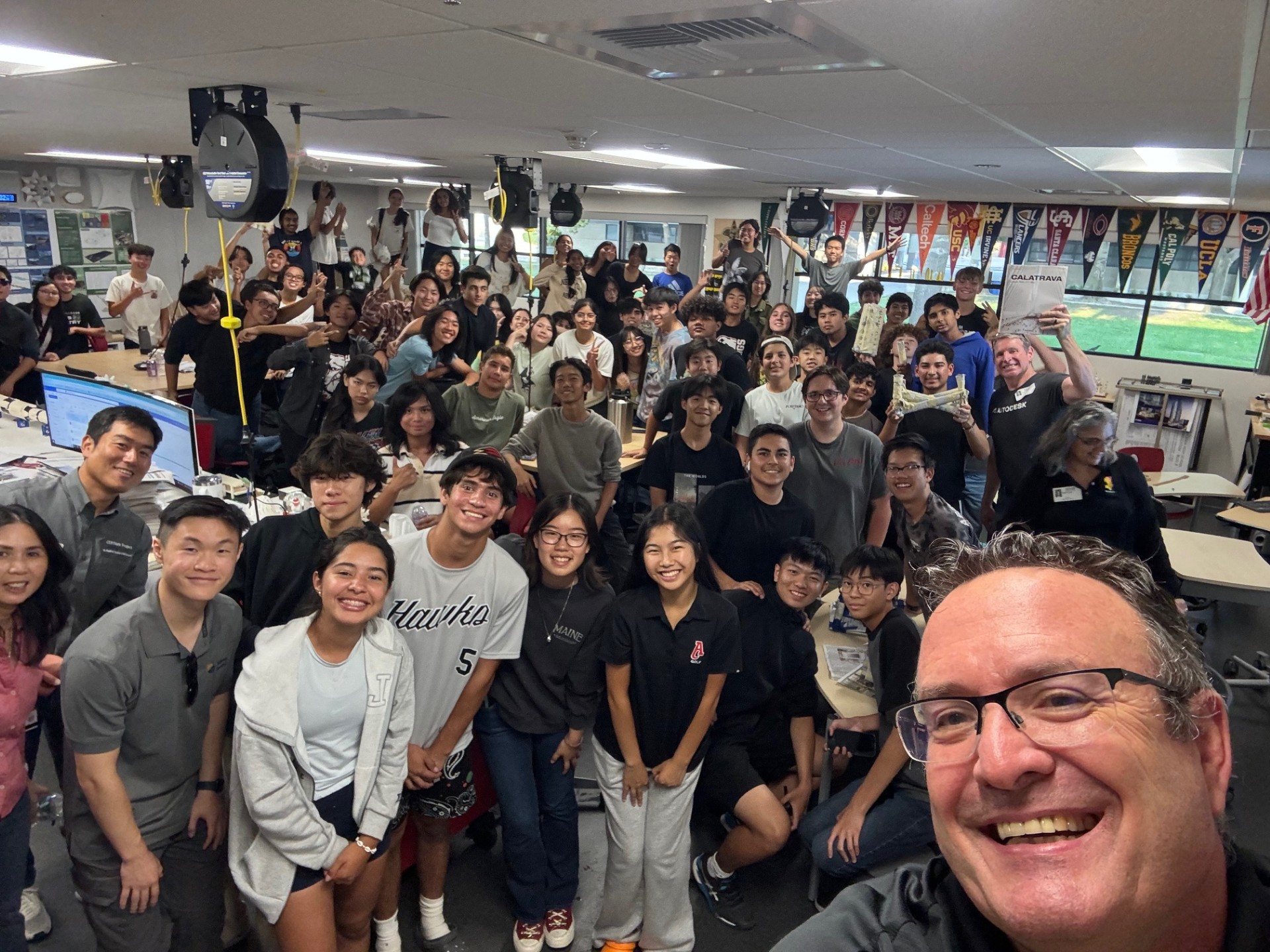 As head of the engineering department, Michael Collins is also one of the mentors in the Architecture Construction Engineering (ACE) Mentoring program held every other Thursday after school. From their first meeting, Collins is amazed by the large turnout that has continued to grow over the years.