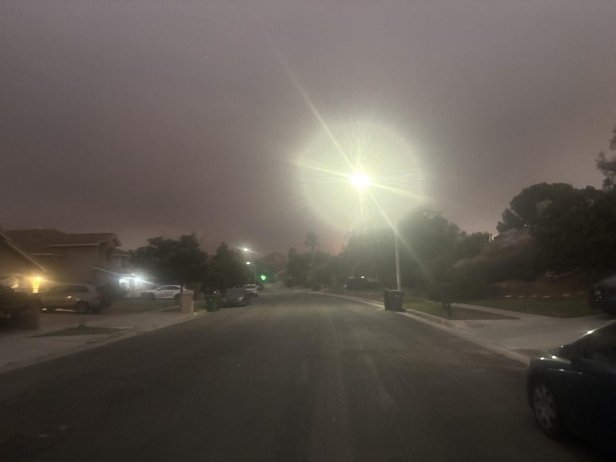 The sky is marred by smoke and soot from the wildfires, creating a grim environment, a  dark scene for "Friday the 13th." "Friday the 13th" is a day full of superstition, however, over the years it has lost popularity among the younger generation.