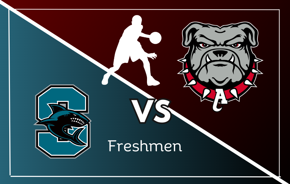 Boys' Freshmen Basketball loses match against the Santiago Sharks despite a promising performance.