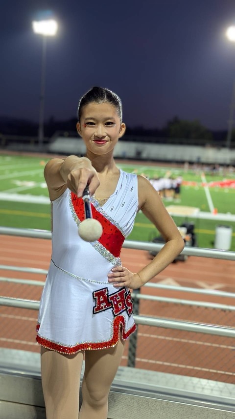 Trudy Chang (11) illustrates great leadership skills through her service to Ayala's campus by achieving the title of Ayala's feature twirler and facing the challenges along the way.