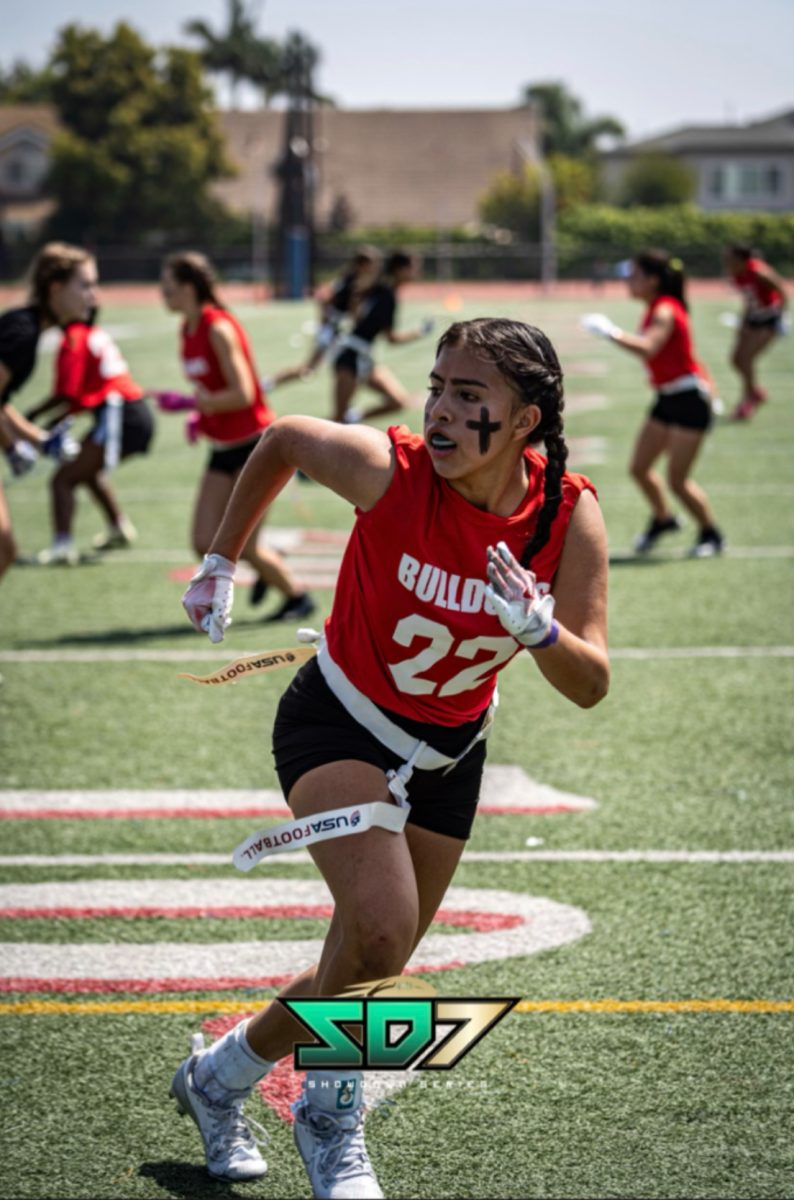 Nevaeh Lima (11) going to catch a ball at the Showdown Series 7 tournament last spring.