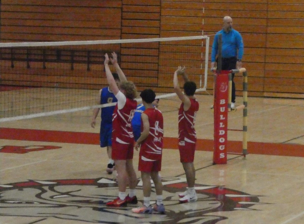 Varsity Boys Volleyball sweeps Garey High School with a score of 3-0. 