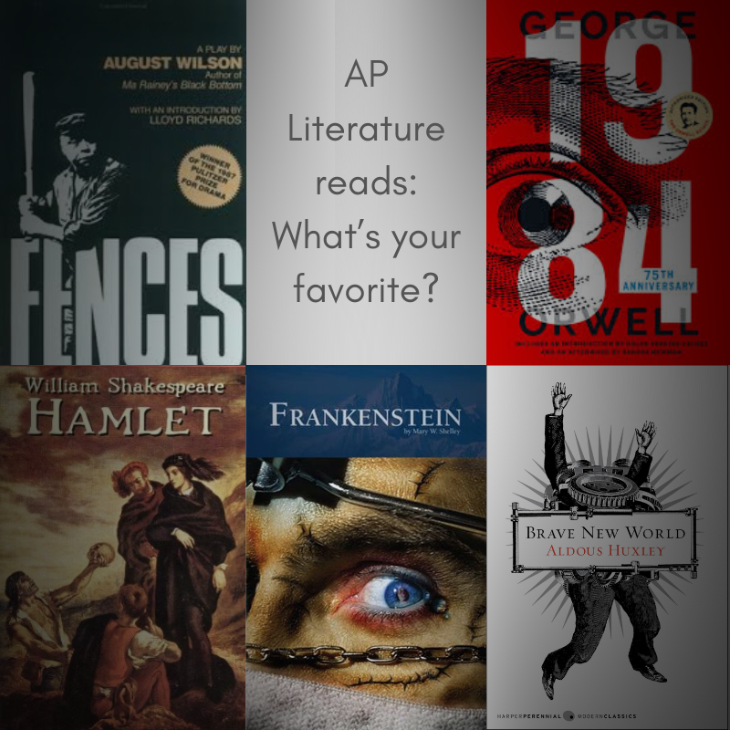 Which major novel or play were students' favorites for AP Literature?