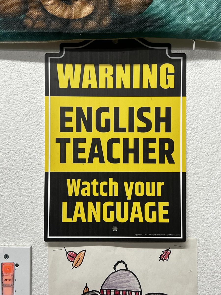 As of recent times, swearing and profanity has been becoming a more common occurrence. A warning sign about explicit language may hang around many different  classrooms, such as the sign next to Mrs. Barreras' desk to remind her students of her priorities. With the sudden normalcy of the action, what is happening to our generation and how did it start?