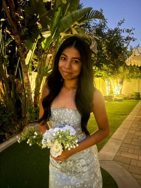 Emma Gandara (10) juggles flag football and art to express herself.