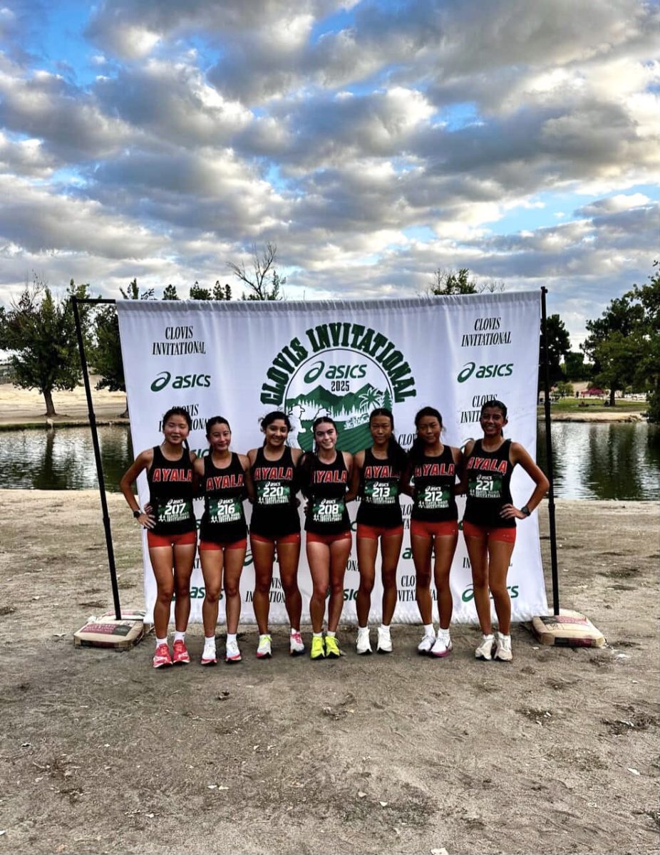 From left, Varsity girls Kate Baik (9), Eslyn Lu (10), Alicia Razo (11) Avery Bravo (12), Phoebe Kim (11), Olivia Kim (11), Natalia Zeissig (12) after a remarkable win at ASIC's Clovis invitational.