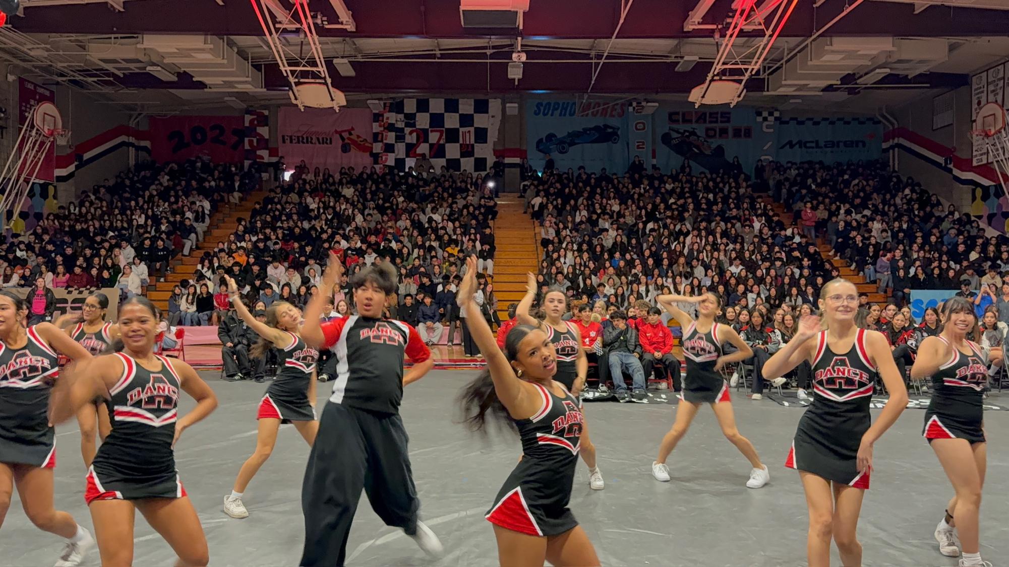 Ayala Dance Production performs a dance to end the rally. 