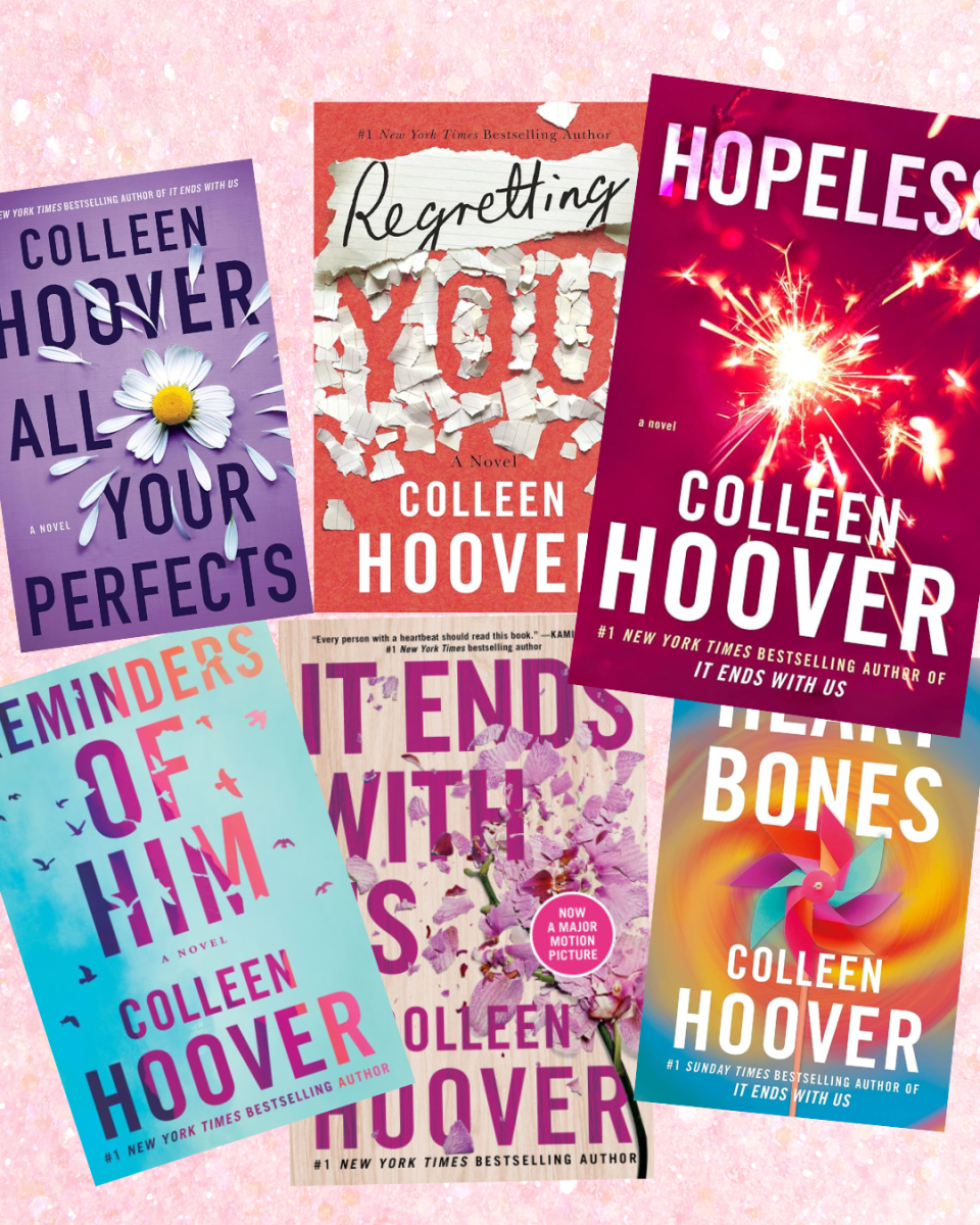A collage of Coleen Hoovers books, showcasing the sweet works that are filled with mixed feelings.
