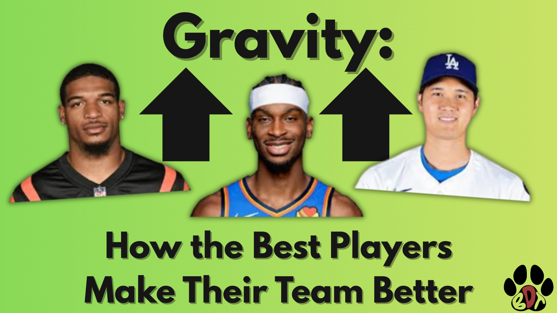 From left, Ja'marr Chase, Shai Gilgeous-Alexander, and Shohei Ohtani are within the highest percentile of their position and sport, being the backbone of their teams.