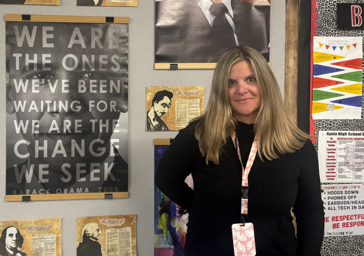 Kristin Gomez is the current long-term substitute for Taja's Economy, Government, and US History class.